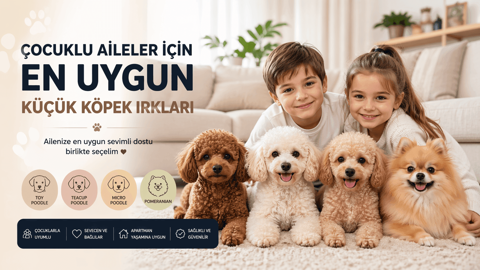 Çocuklu Aileler İçin En Uygun Küçük Köpek Irkları