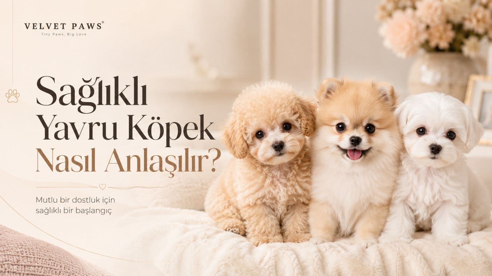 Sağlıklı yavru köpek nasıl anlaşılır konulu blog kapak görseli