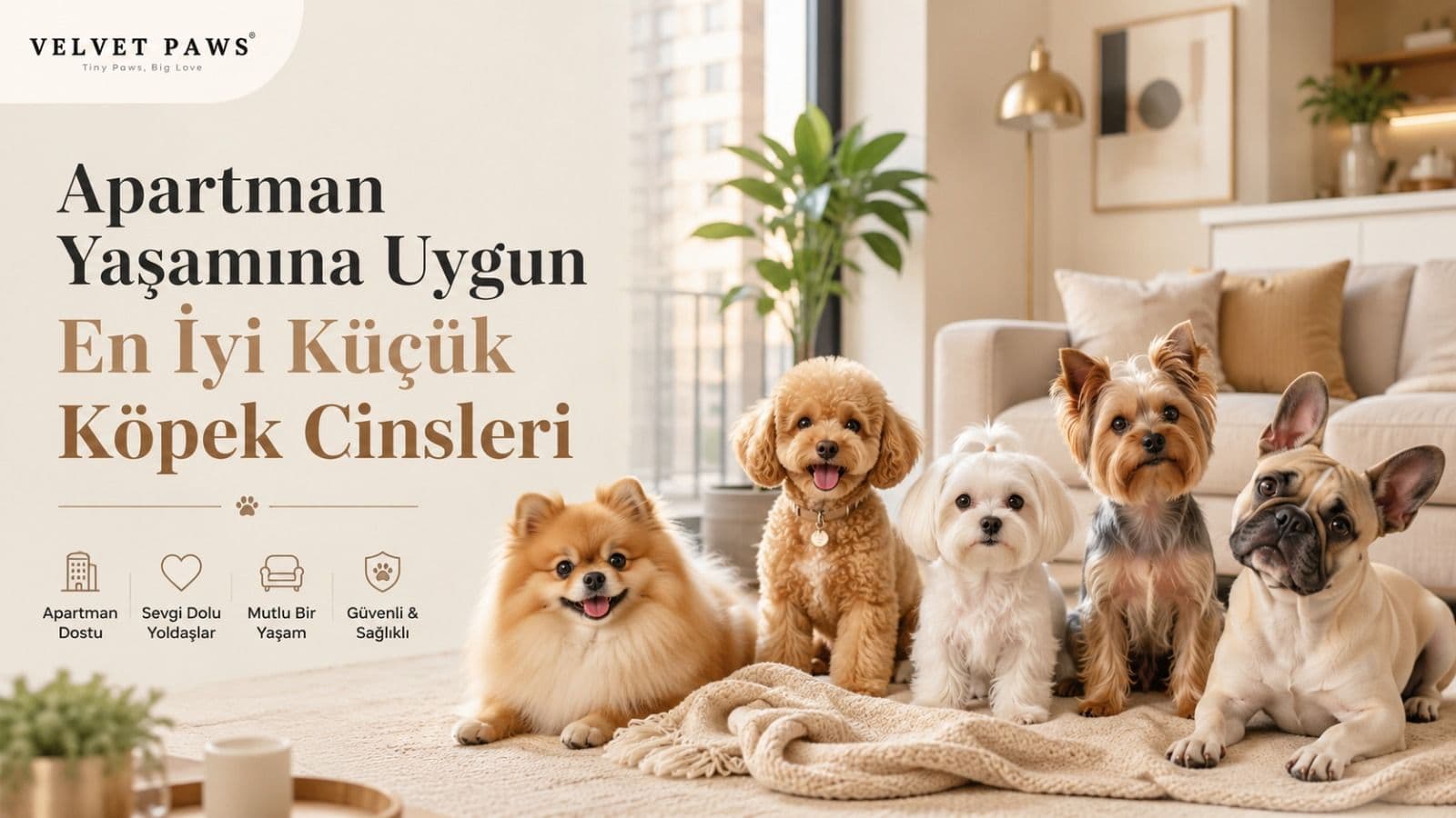 Apartman yaşamına uygun en iyi küçük köpek cinsleri