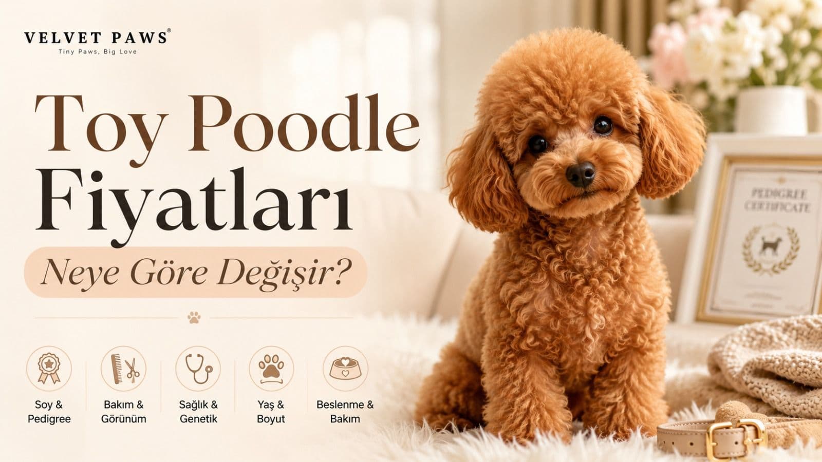 Toy Poodle fiyatları neye göre değişir başlıklı blog kapak görseli