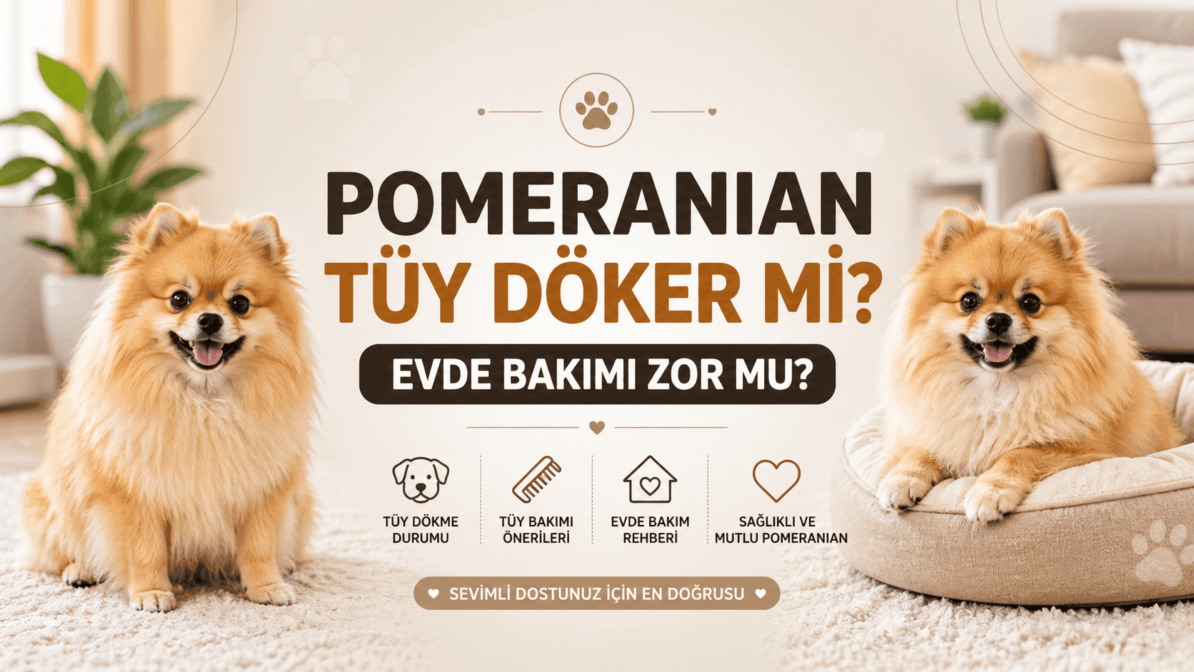 Pomeranian Tüy Döker mi? Evde Bakımı Zor mu?