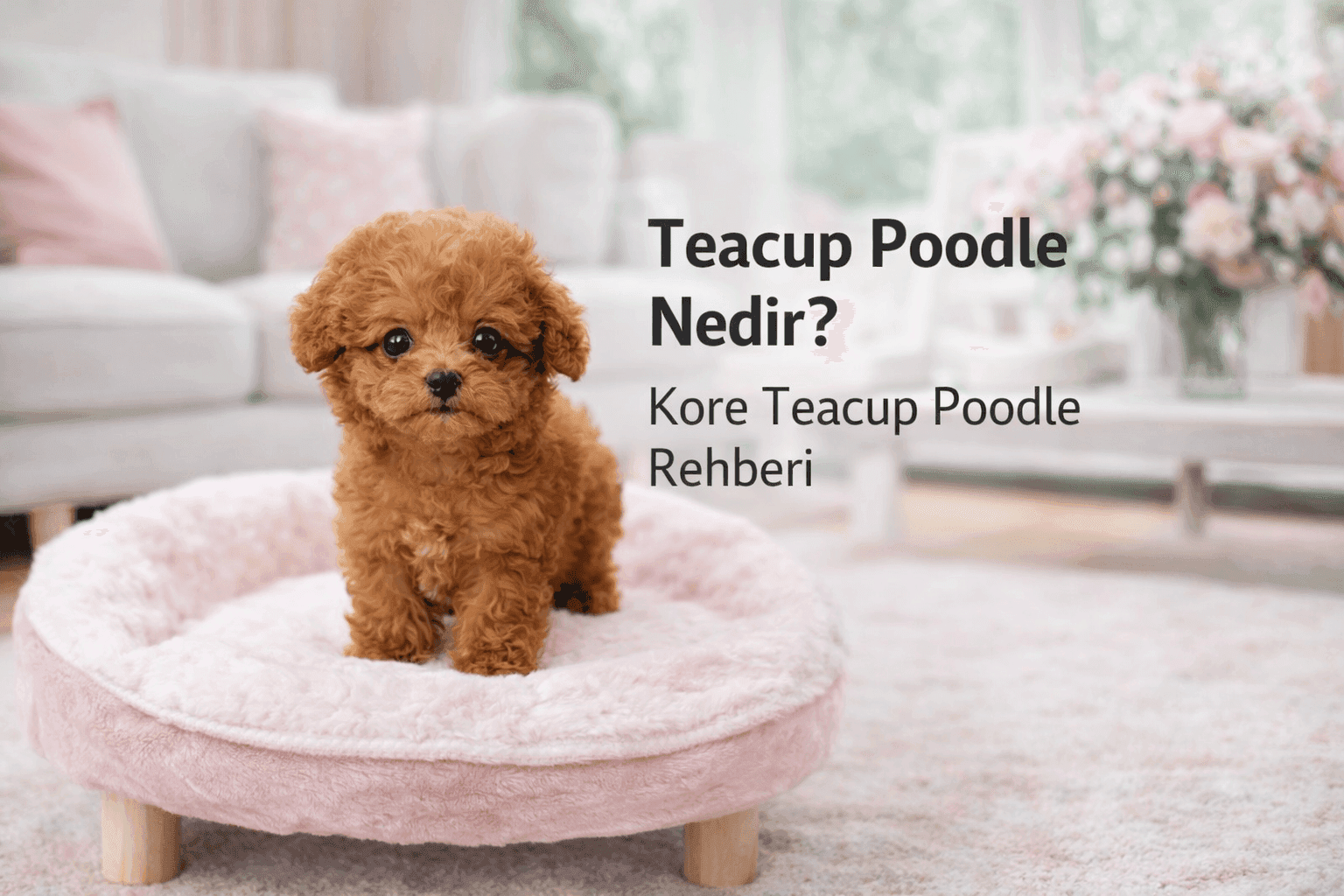 Teacup Poodle yavrusu – Kore Teacup Poodle özellikleri ve bakımı hakkında rehber görseli
