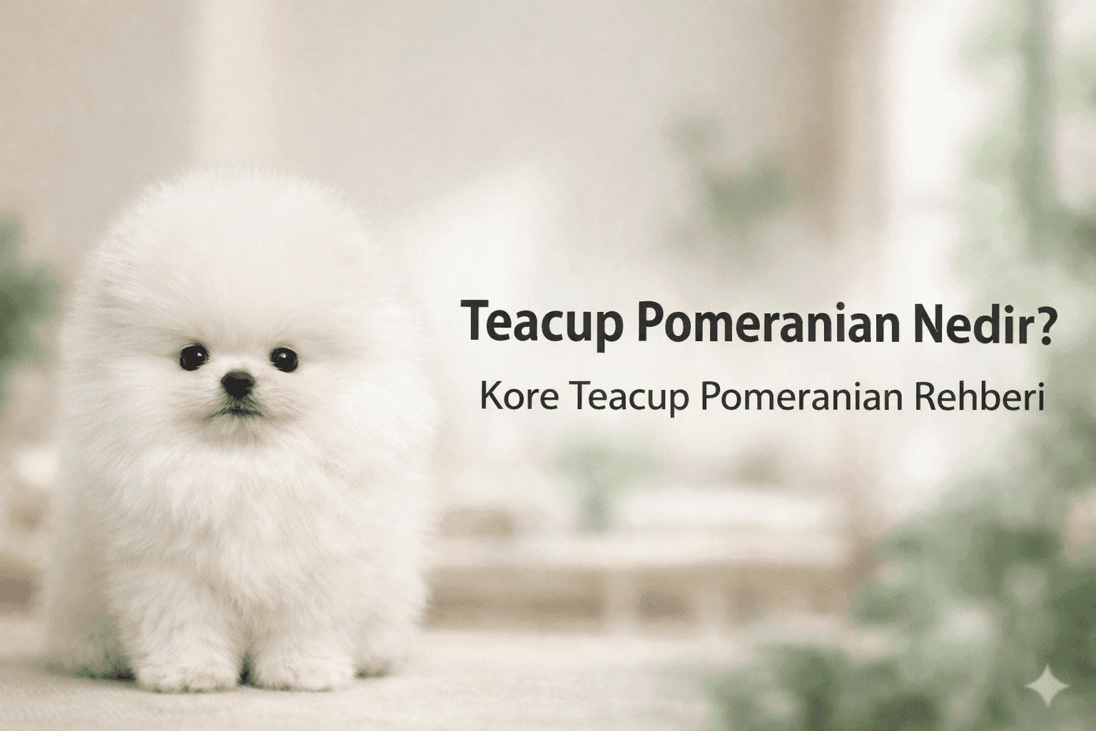 Teacup Pomeranian nedir ve Kore Teacup Pomeranian özellikleri hakkında rehber görseli